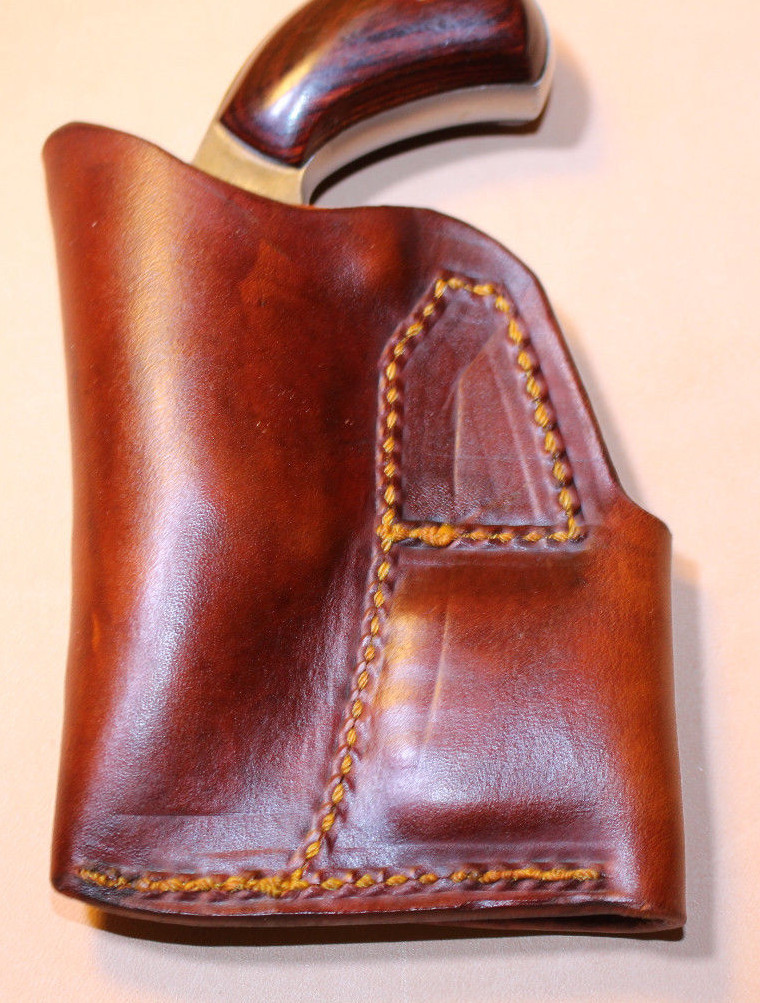 Pocket holster & ammo pouch NAA 22 Mag 1 1/8 or 1 5/8 - Leather- fits RangerII