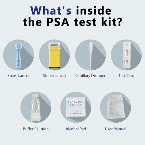 Home PSA Test Kit - Accurate & Easy to Use, Results in 10 Minutes, All Component