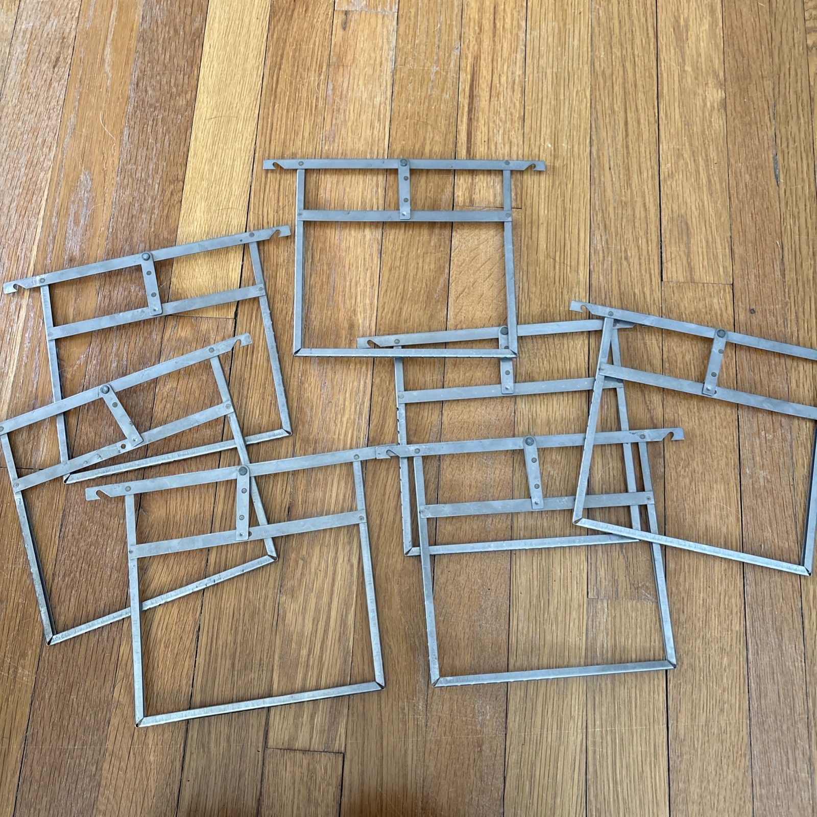 7 Vintage Kodak 5X7 Film and Plate Developing Hangers No. 4A Stainless - Used