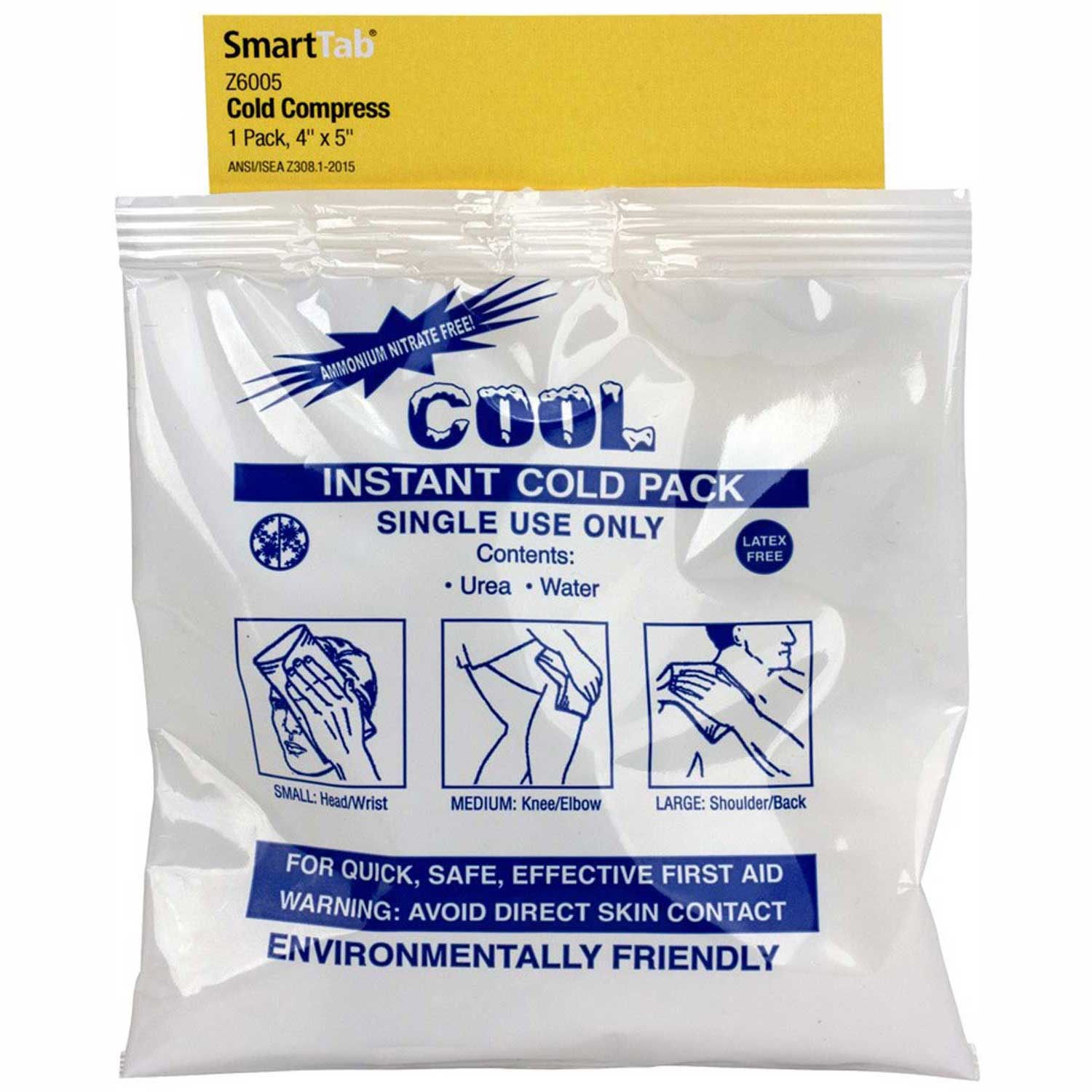 First Aid Only Z6005 Instant Cold Compress 4 x 5" 1-Pk