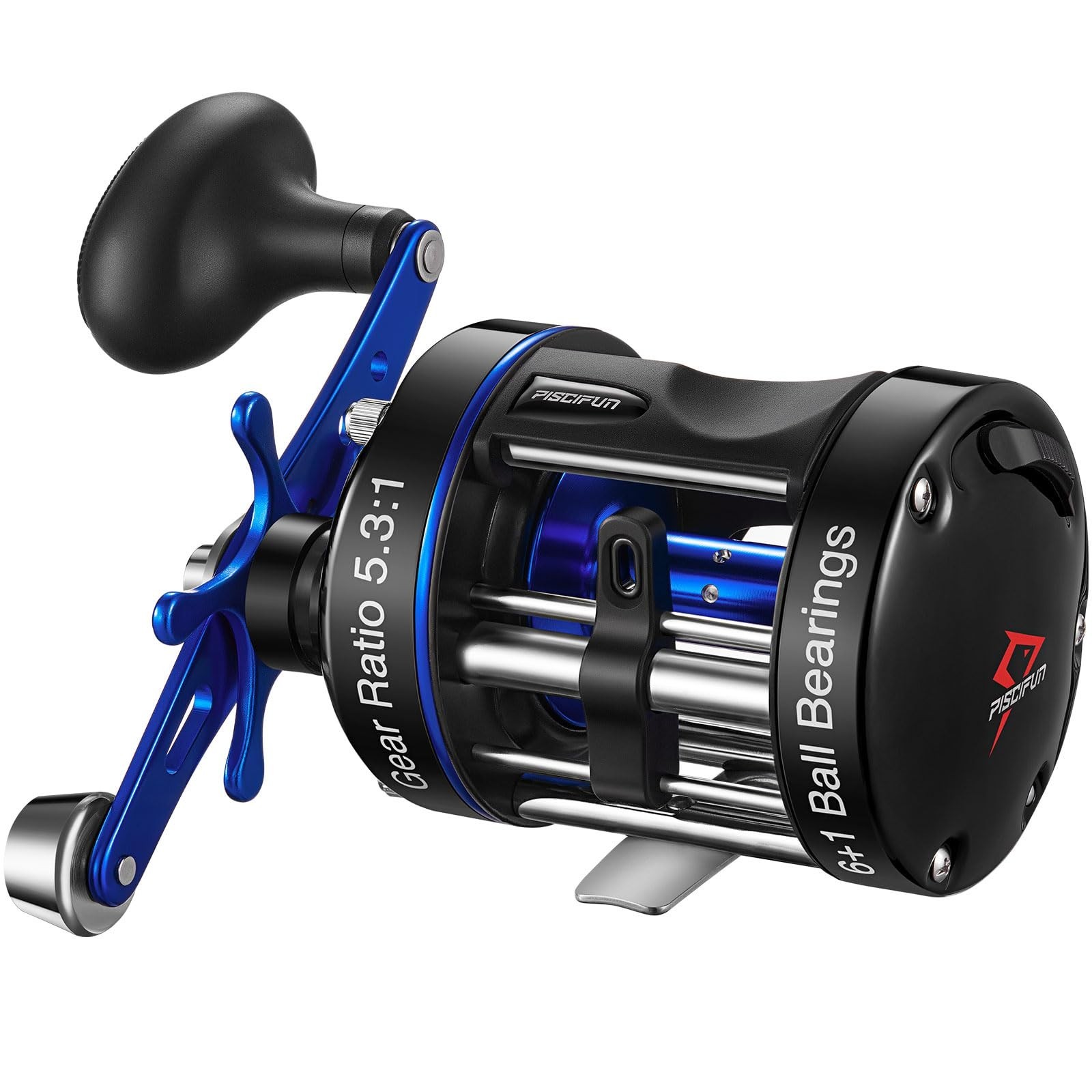 Piscifun Chaos XS Baitcasting Fishing Reel, Reinforced Metal Body Round Baitc...