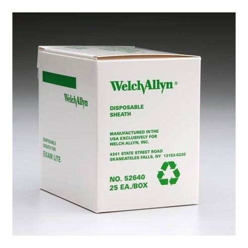 *1-Pack* Welch Allyn 25 Disposable Sheath For Exam Lite 52640
