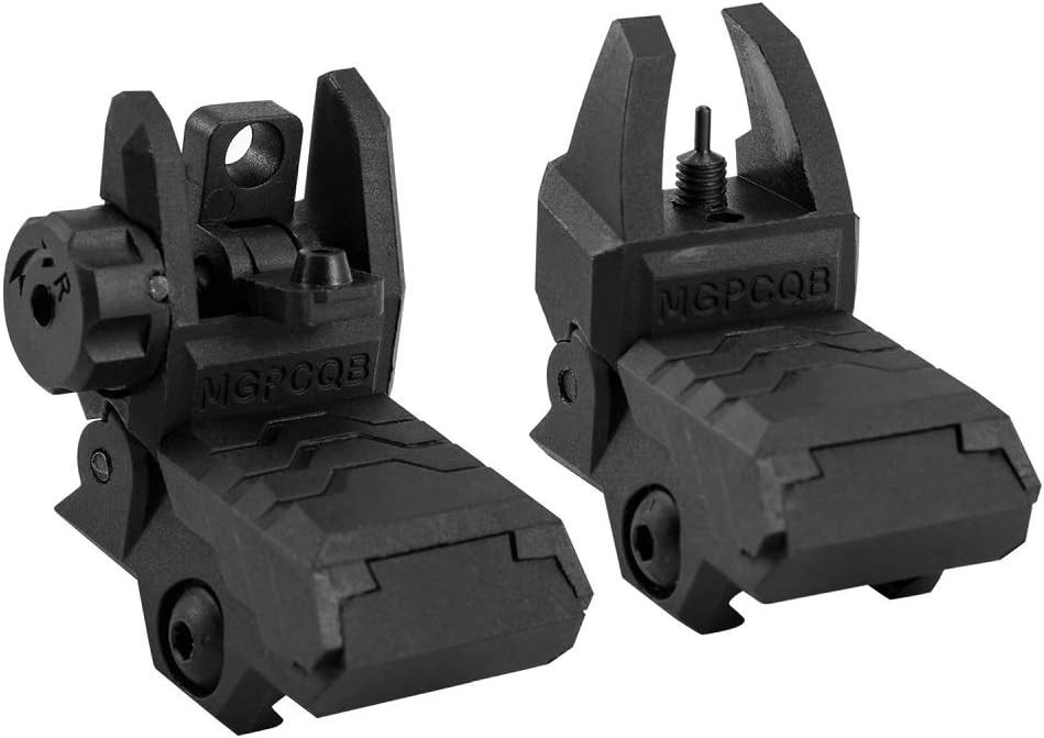 Impact-Resistant Adjustable Iron Sights for Firearms - Spring-Loaded Design