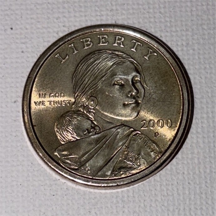 2000-P Philadelphia Sacagawea Native American $1 One Dollar Coin Ungraded