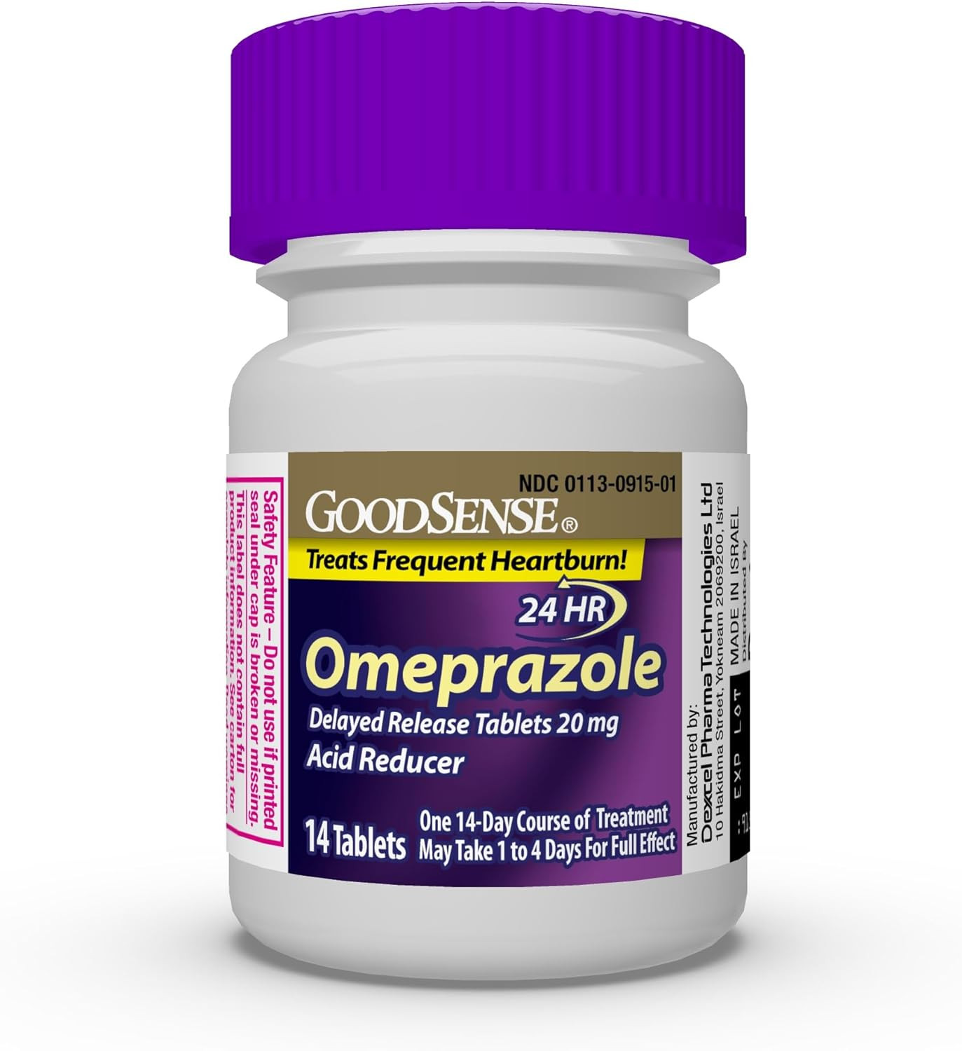 Omeprazole 20mg Delayed Release Heartburn Relief 42 Count