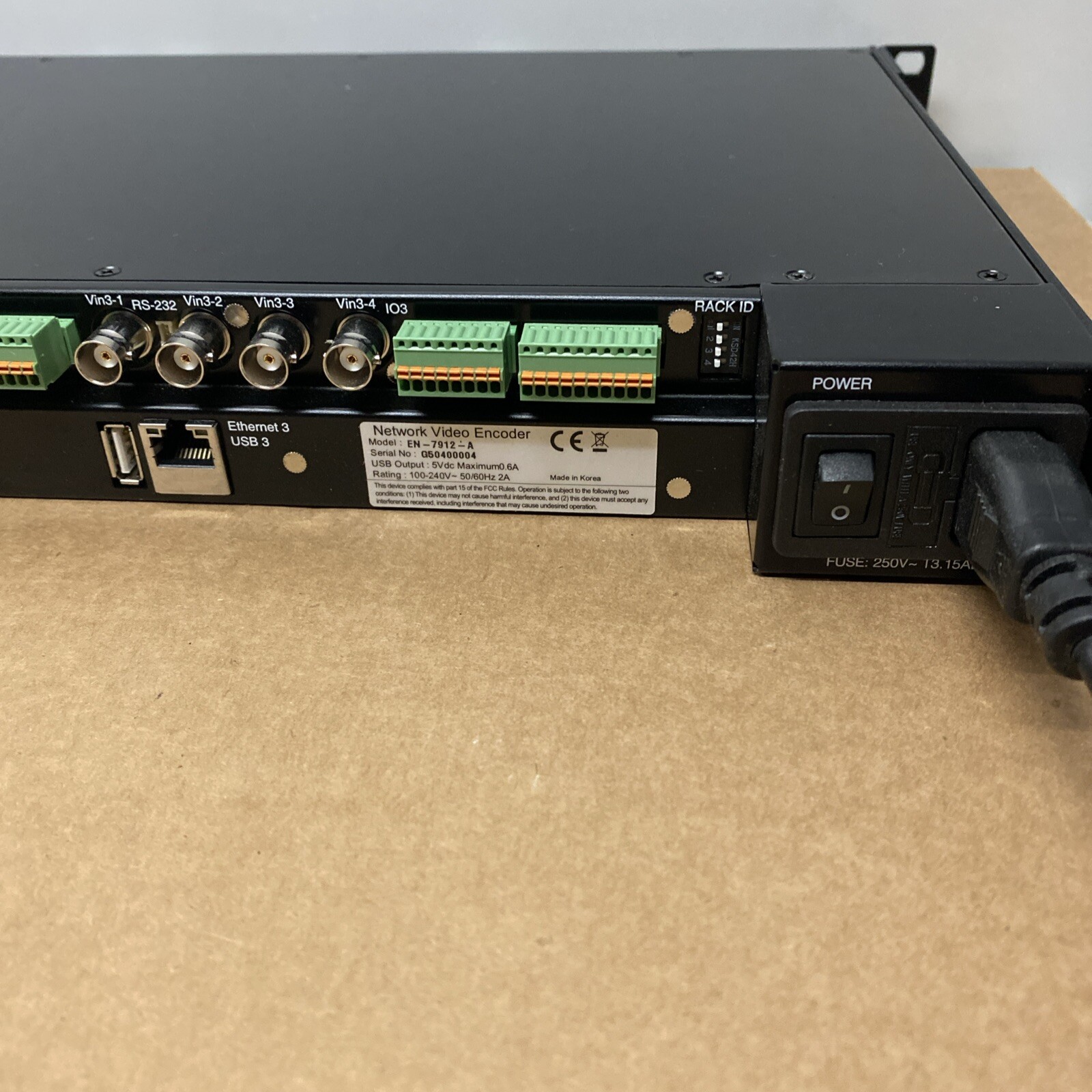 AMAG Visualizer 12 Channel 1U Modular Video Encoder EN-7912-A