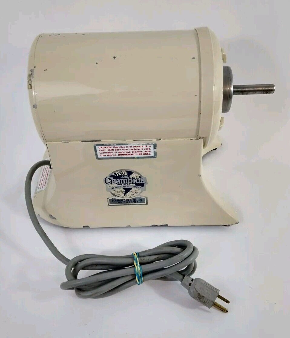 Vintage The Champion Juicer GE Model G5-NG-853S Heavy Duty Motor Only See Video