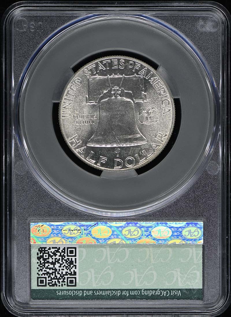 1949 50C Franklin Half Dollar CACG MS63FBL