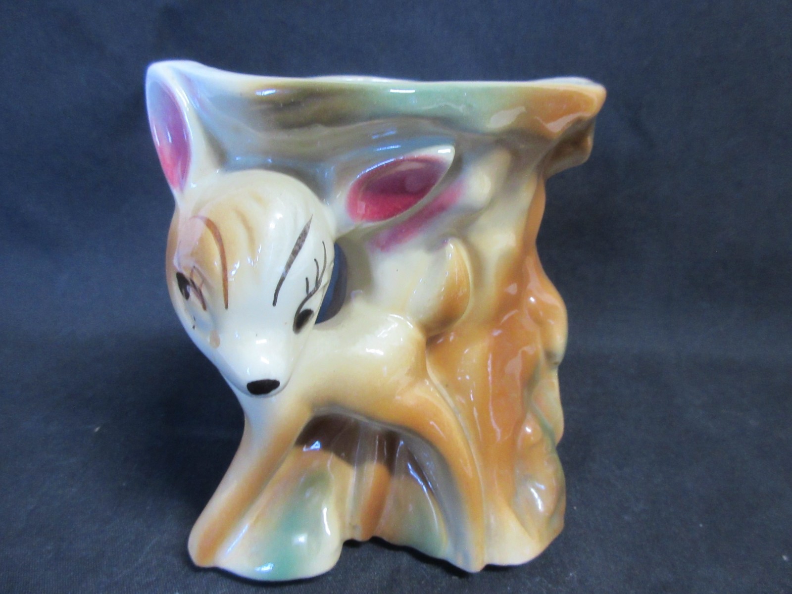 Circa 1950's RARE Walt Disney Productions BAMBI Planter, As Is with Hairline