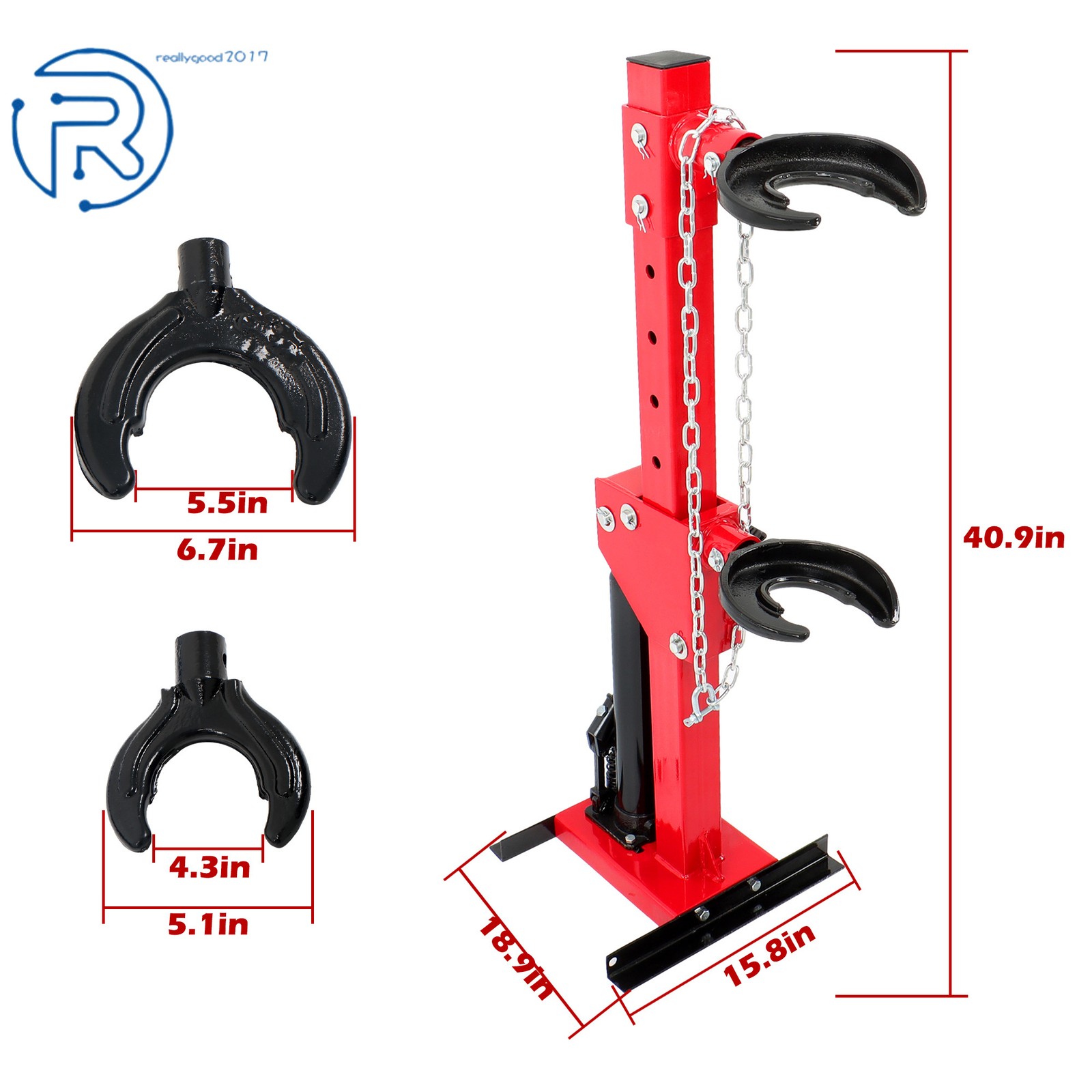 Coil Spring Compressor 4.5T Auto Strut Hydraulic Compressor Removing Tool Red