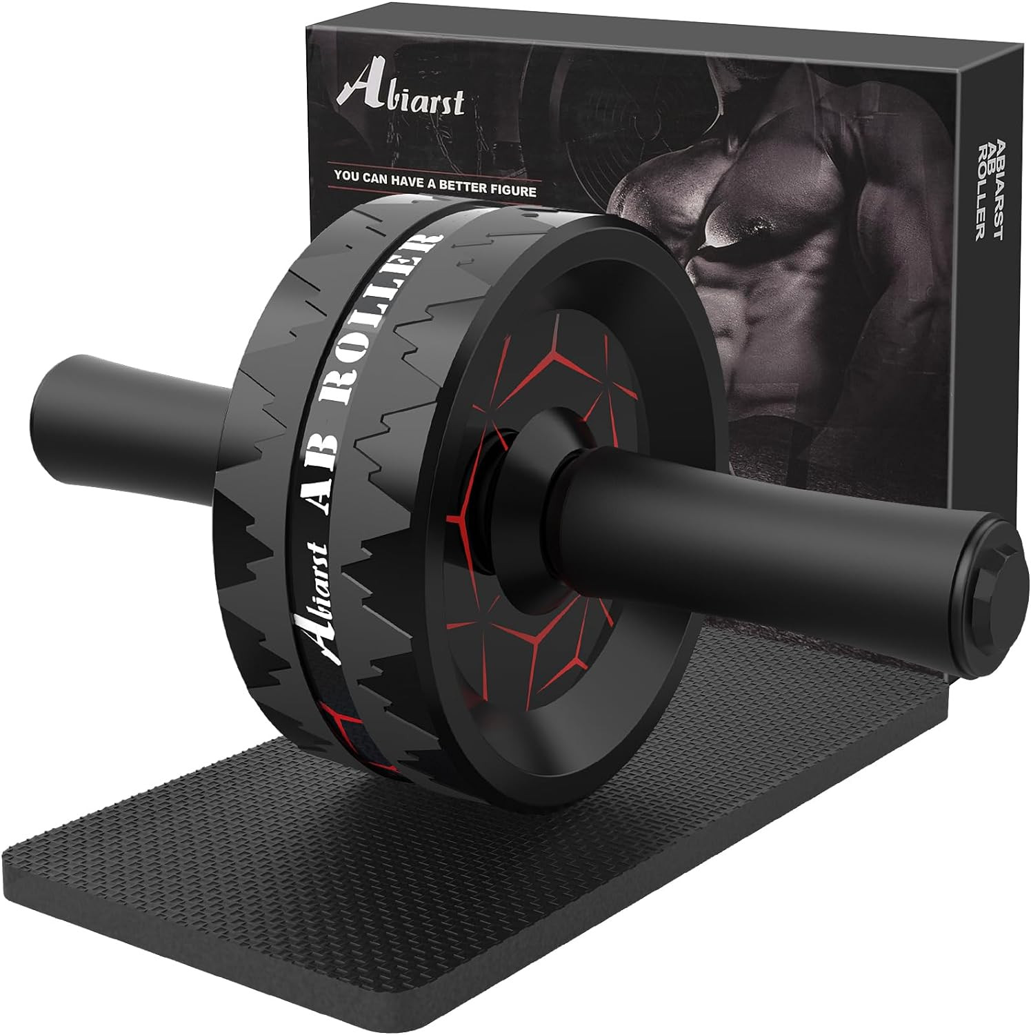 Ab Roller Wheel, Abs Workout Equipment for Abdominal & Core Strength Training, H