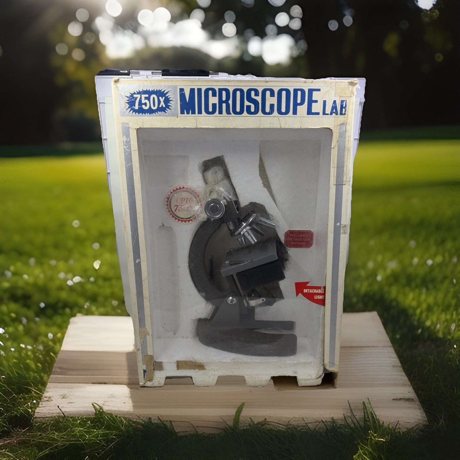 Vintage 750x Microscope Lab Toy Set Manufactured by Creative Science Labs