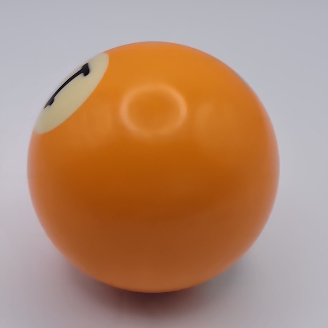 Vintage Billiard Ball / Pool Table Ball 2" Diameter VTG Solid Yellow #1 Ball