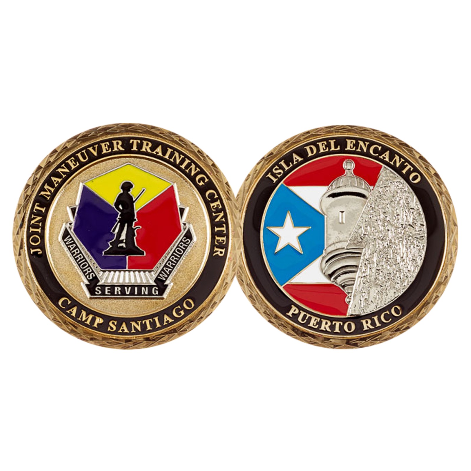 Camp Santiago Joint Maneuver Training Center Puerto Rico Challenge Coin