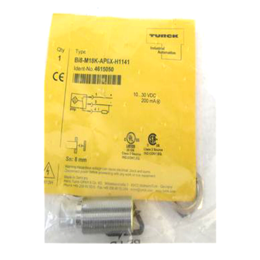 New TURCK BI8-M18K-AP6X-H1141 4615050 Inductive sensor #AT