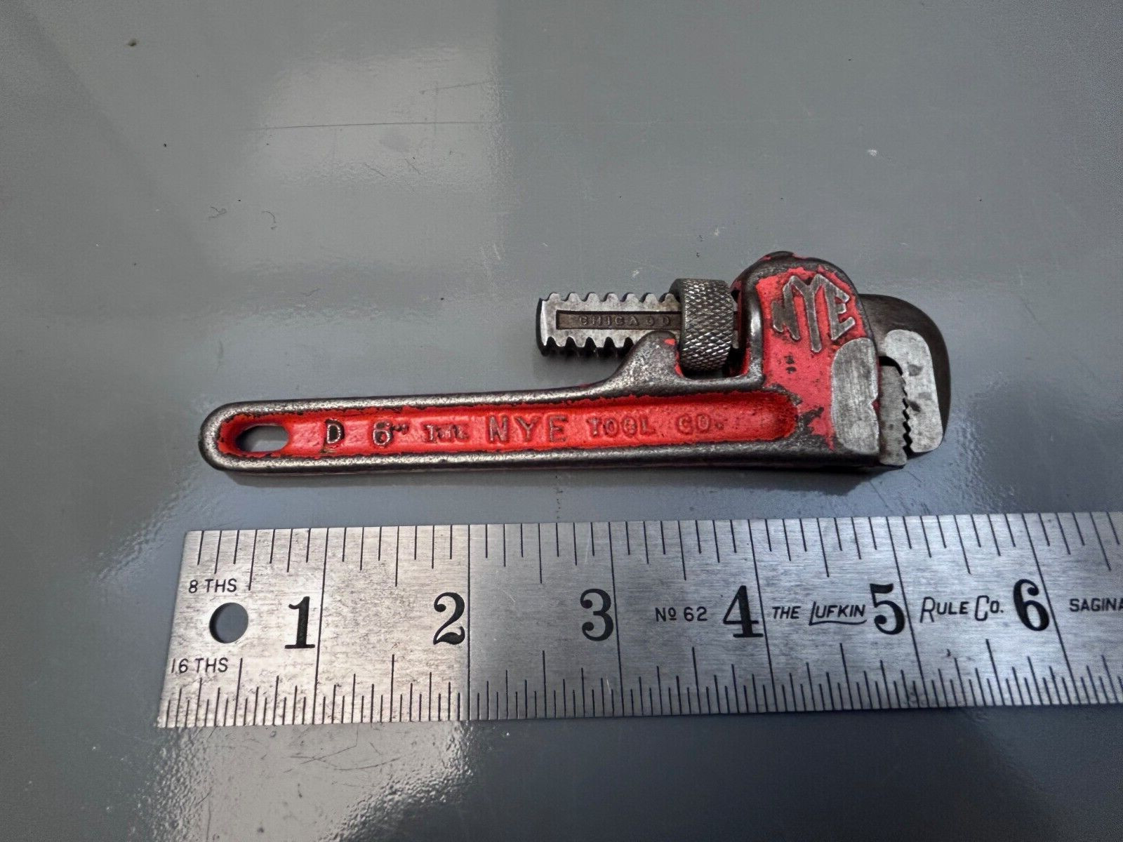 Vintage 6" NYE Tool Co. Pipe Wrench