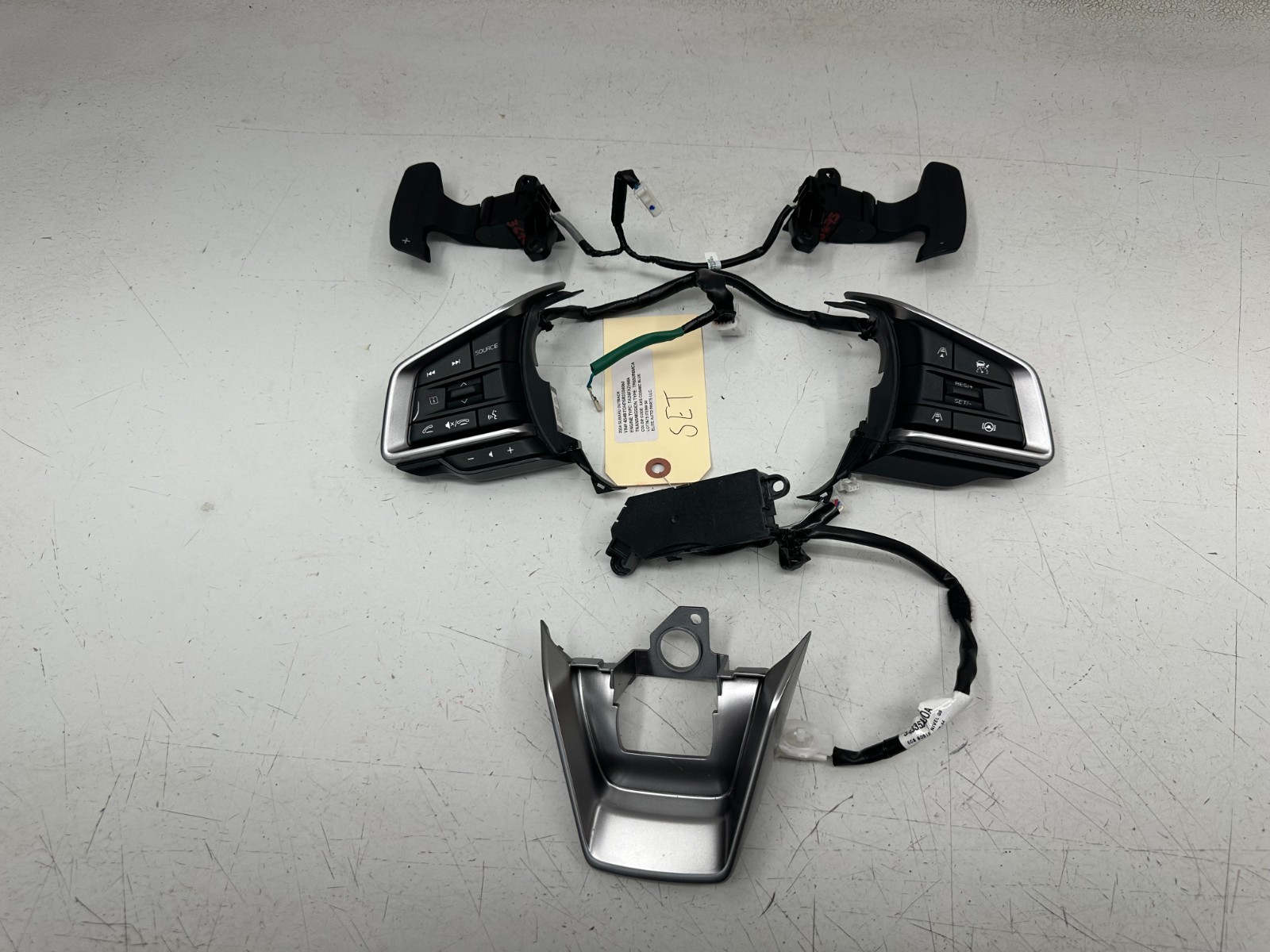 20-25 SUBARU OUTBACK FRONT CRUISE CONTROL & SHIFT PADDLE SWITCH SET, OEM LOT3675