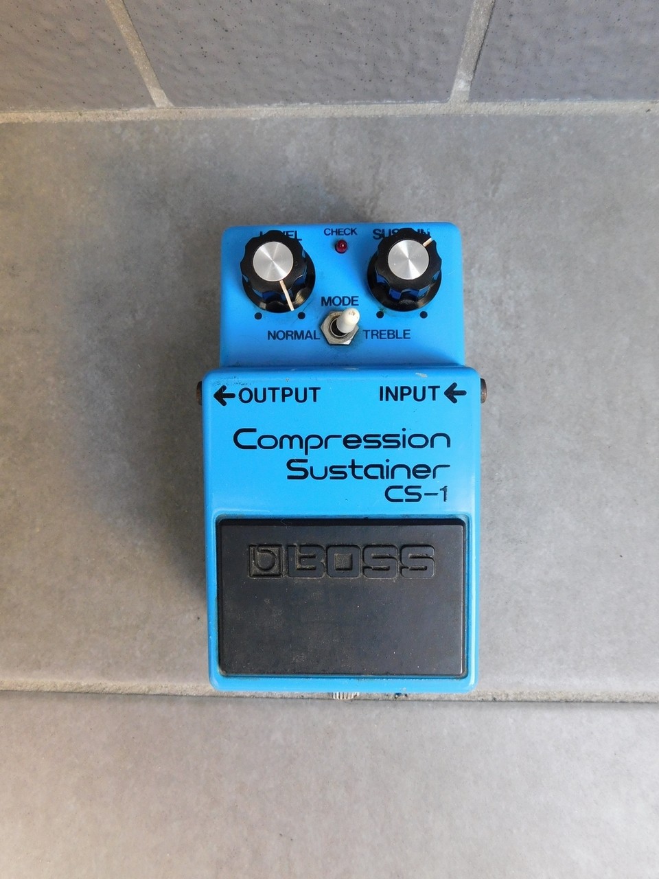 Boss Cs-1 Compression Sustainer Compressor Silver Screw