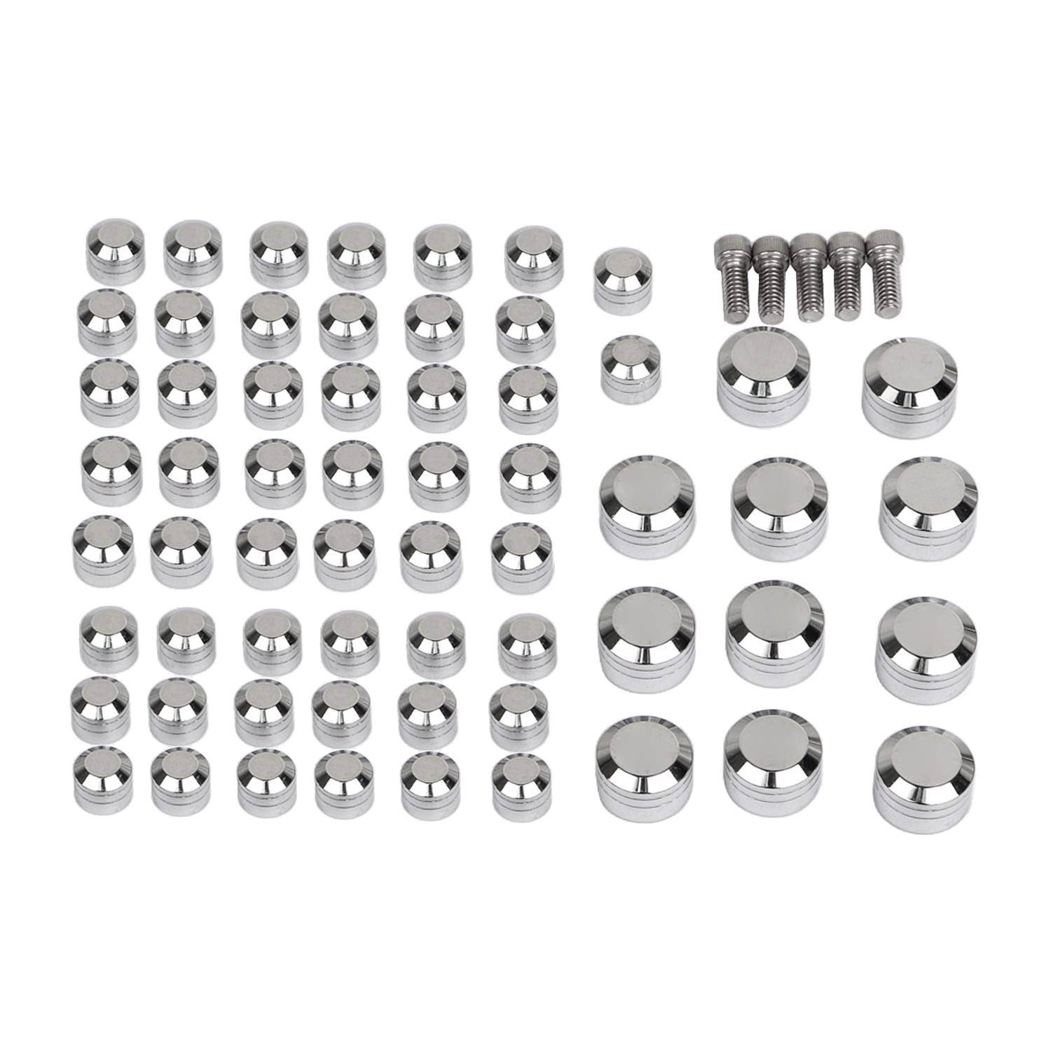 Chrome CNC Engine Topper Bolt Covers For Harley Blackline Softail Springer FXS