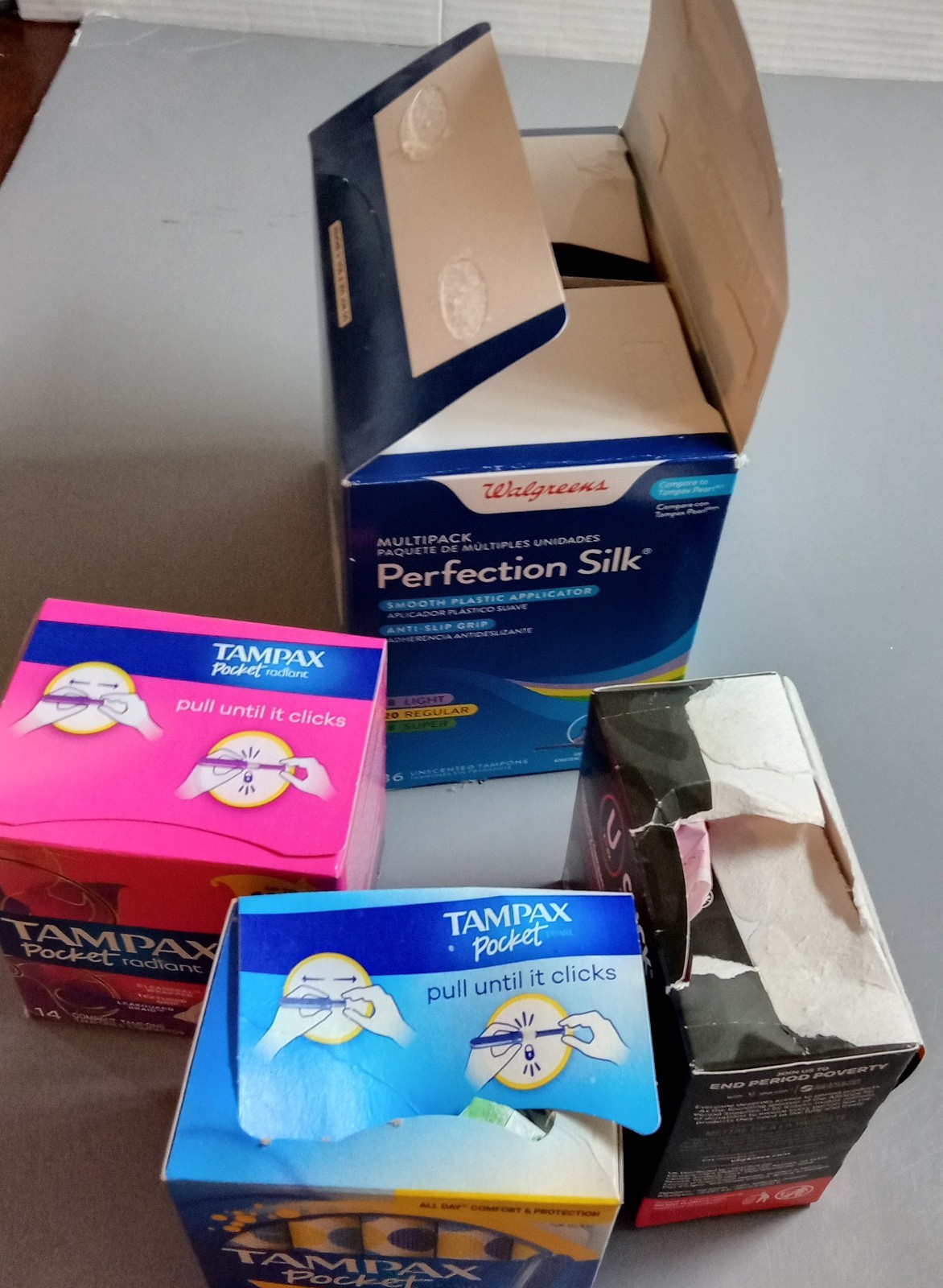 Tampax Cardboard Applicator Tampons Super Plus Absorbency Unscented 45 Total