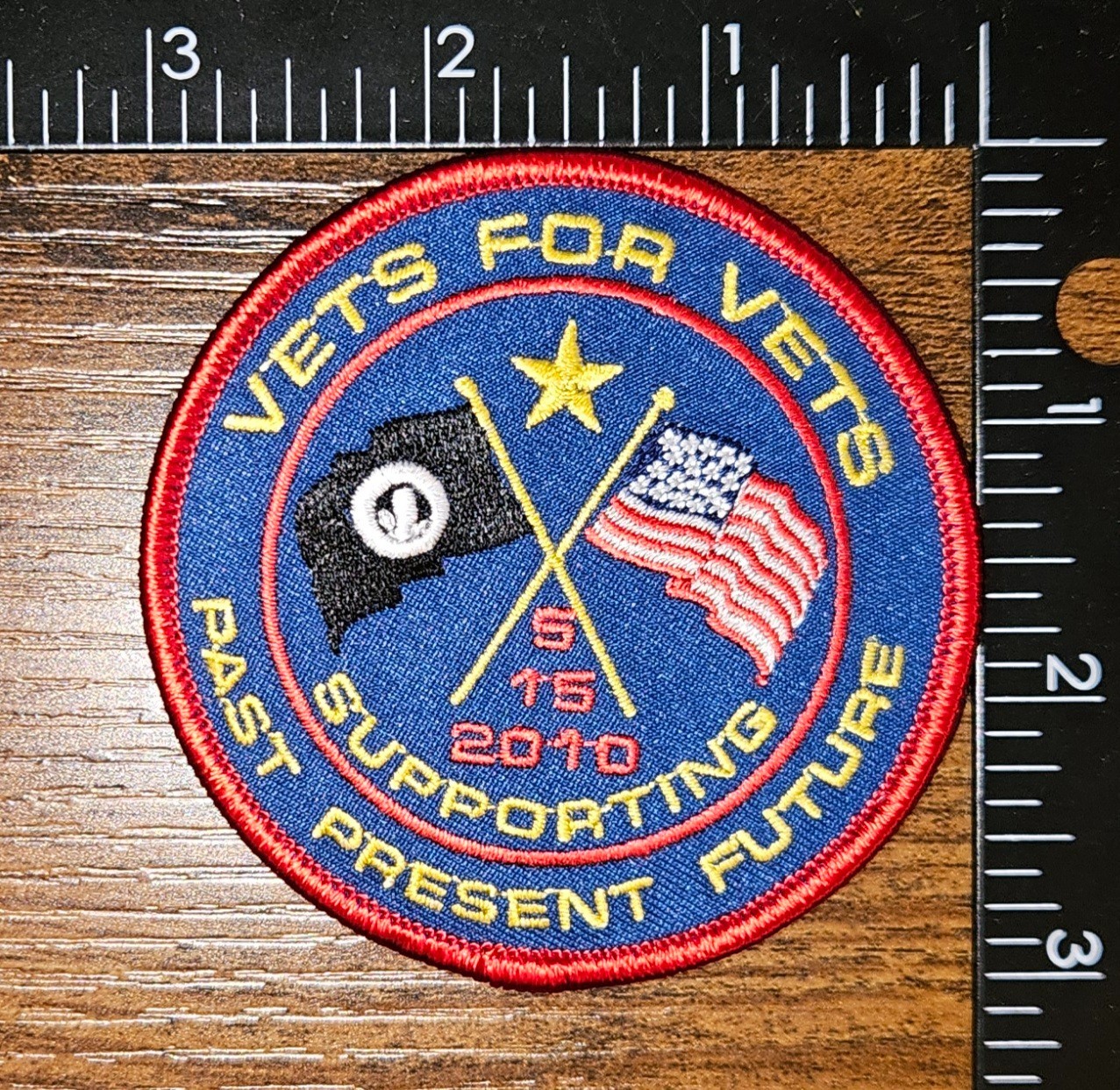 Vets for Vets 2010 Past Present Future Commemorative Military Patch