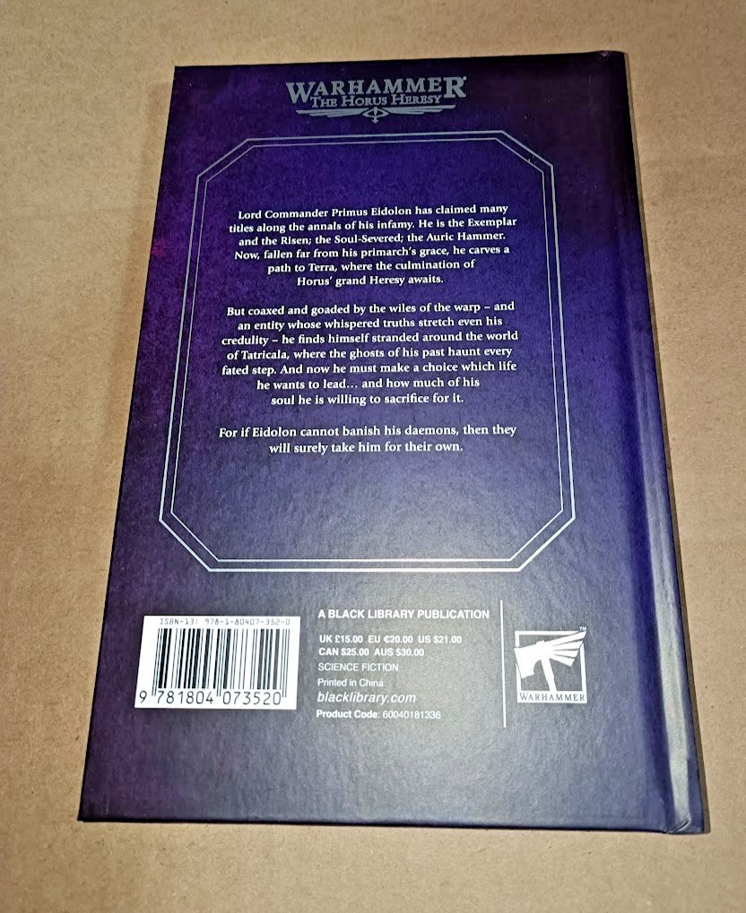 ⚔️ WARHAMMER 40K - EIDOLON - THE AURIC HAMMER - MARC COLLINS - HARDBACK⚔️