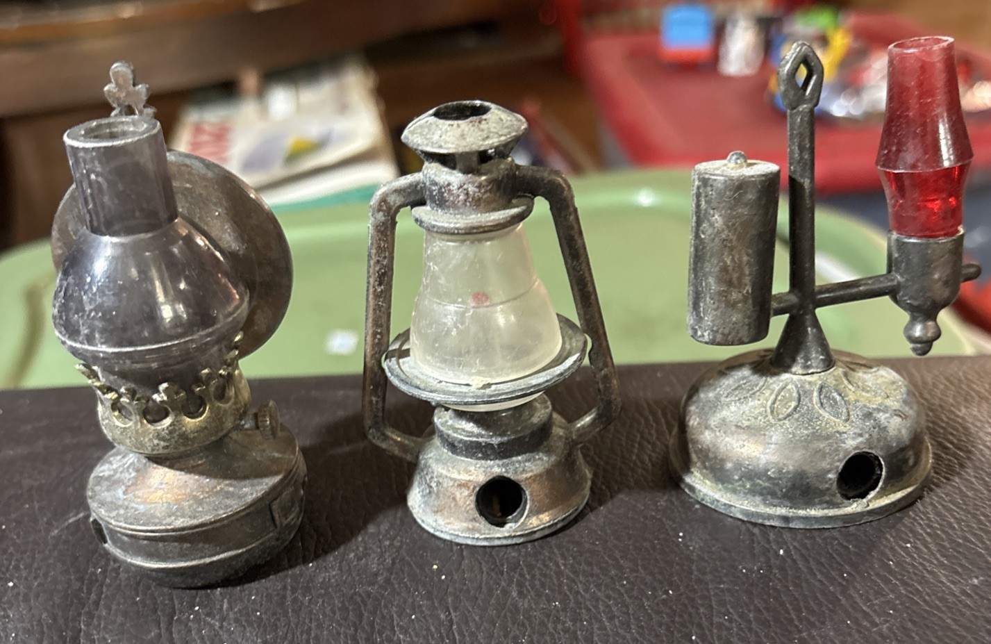 Lot Of 3 VTG Diecast Pencil Sharpeners, Lanterns
