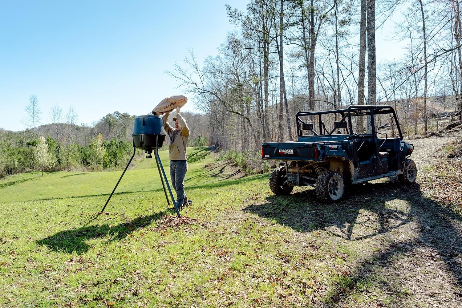 Deer Feeder Standard - 30-Gallon - Quick-Lock Hopper System - Digital Timer C...