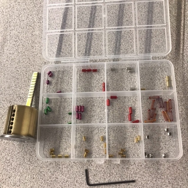 6 Pin "Pin Your Own" Lock Cylinder. Sargent Keyway Includes Pins Springs and Kit