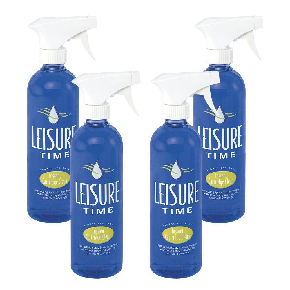 Leisure Time Instant Cartridge Clean Spray On Quickly Clean Filters Hot Tubs 4pk