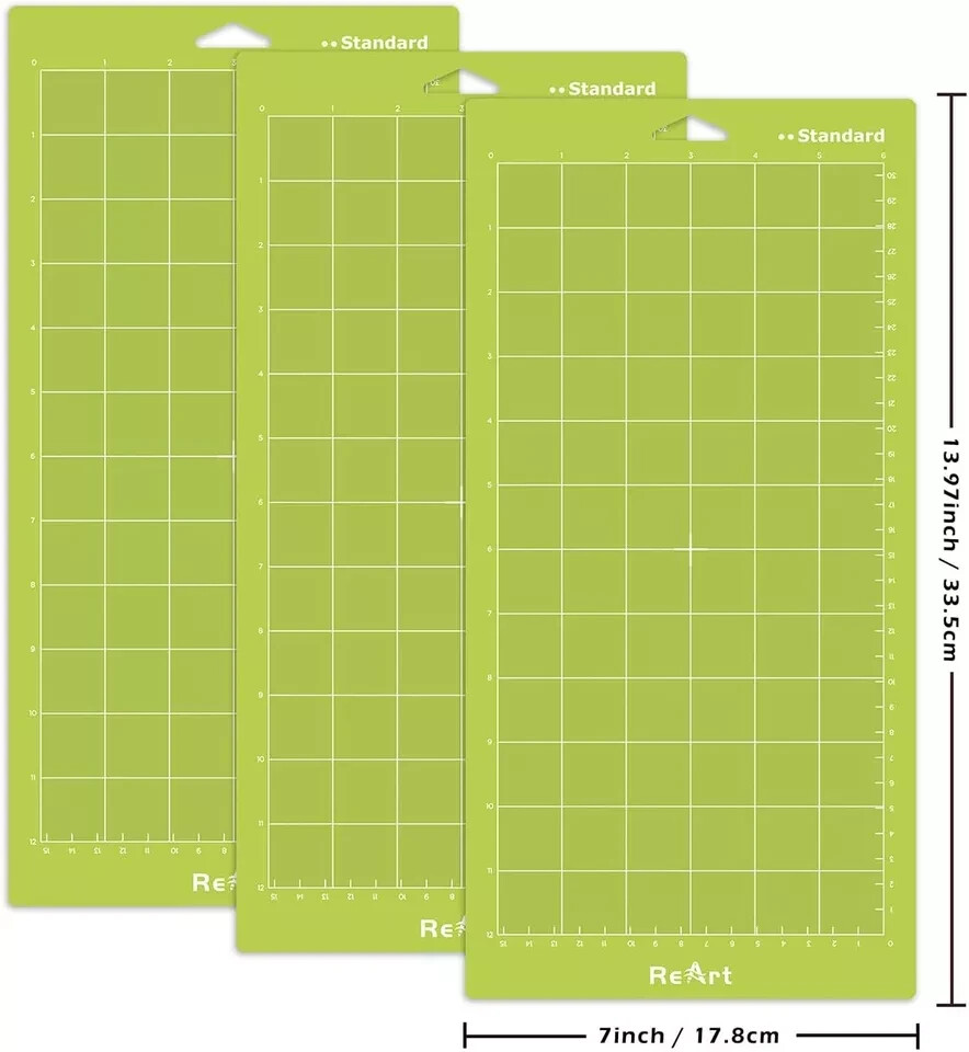 Standard Grip Adhesive Cutting Mat 6 X 12 Inch for Expression Machine - 3 Pack