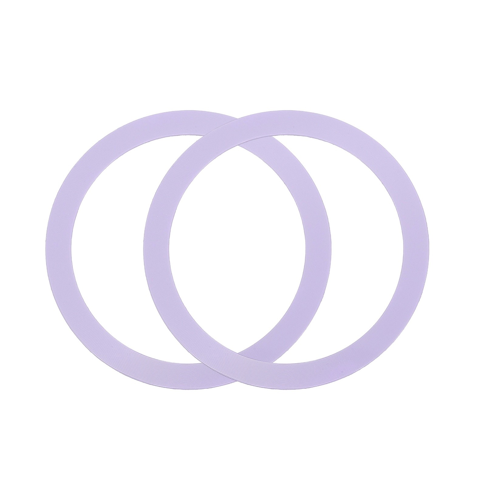 2Pcs Magnetic Adapter Ring, Magnetic Wireless Charger Conversion Kit, Purple
