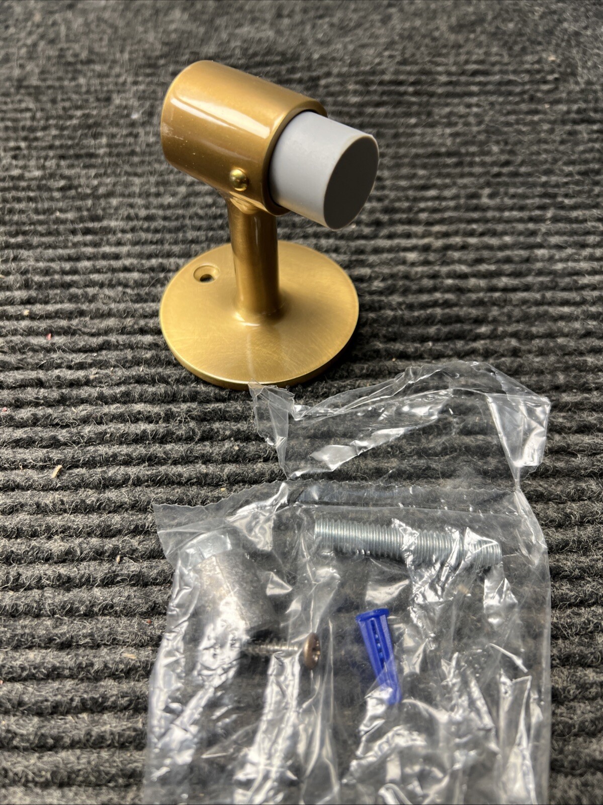 New Grainger Floor - Mounted, 2 1/2 in Wd, Door Stop - 3HHZ5