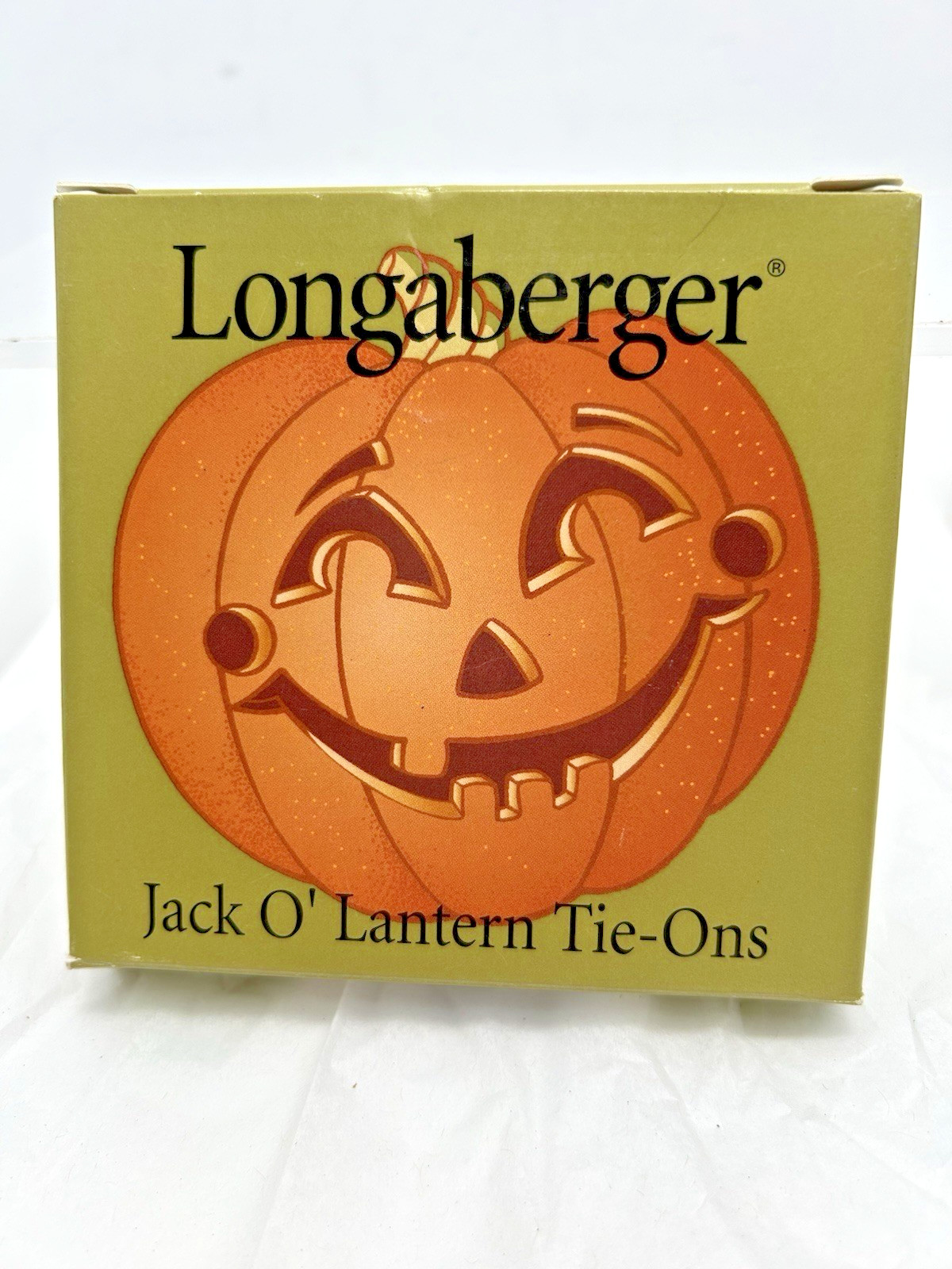 Longaberger 2001 Jack O'Lantern Tie-Ons~ In Original Box