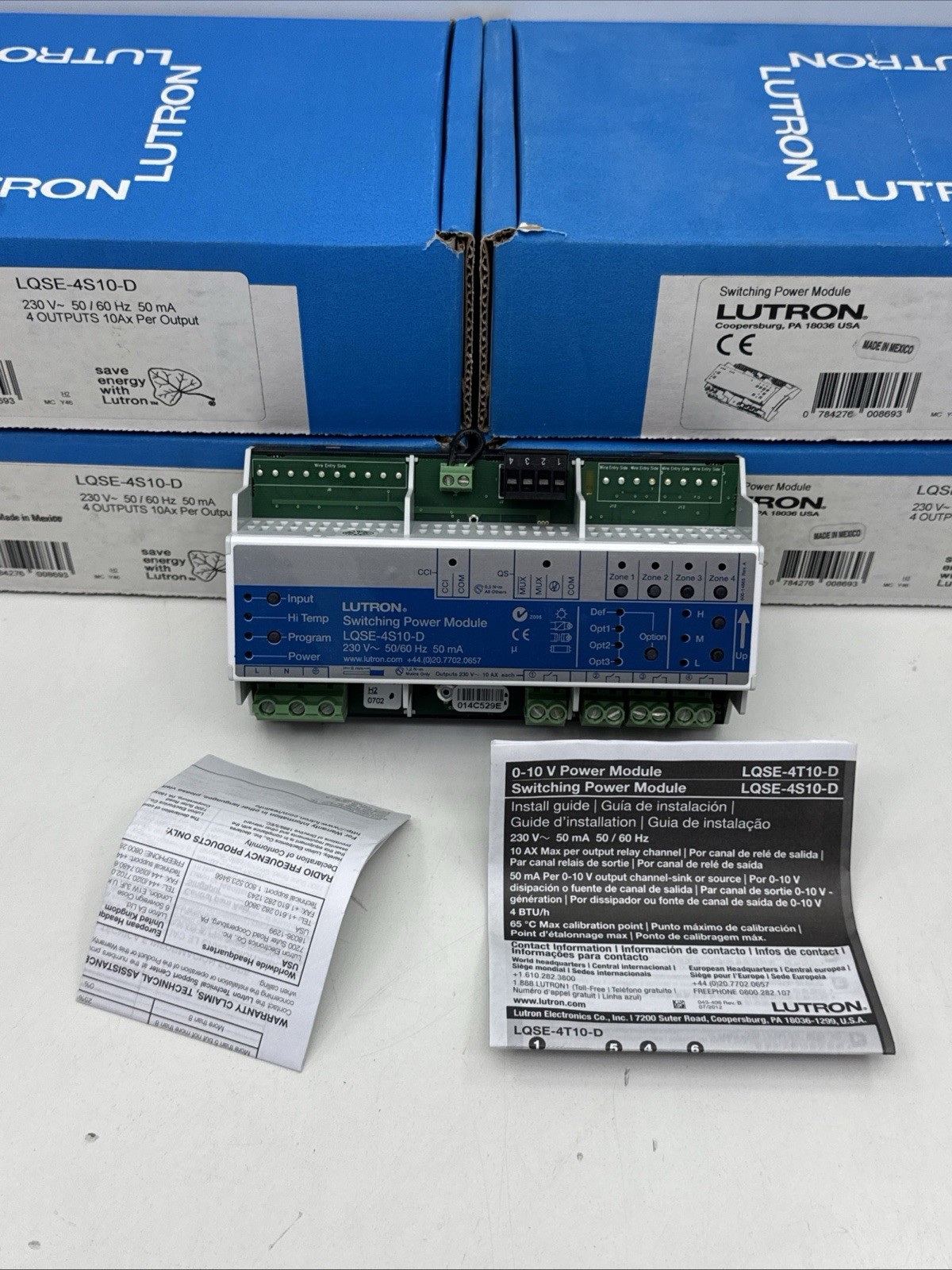 LUTRON LQSE-4S10-D SWITCHING POWER MODULE 4 OUTPUTS