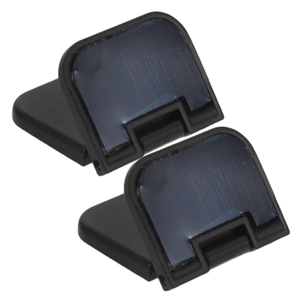 2Pcs Durable Zinc Alloy Laptop Risers Black Self Adhesive Cooling Stand for Desk