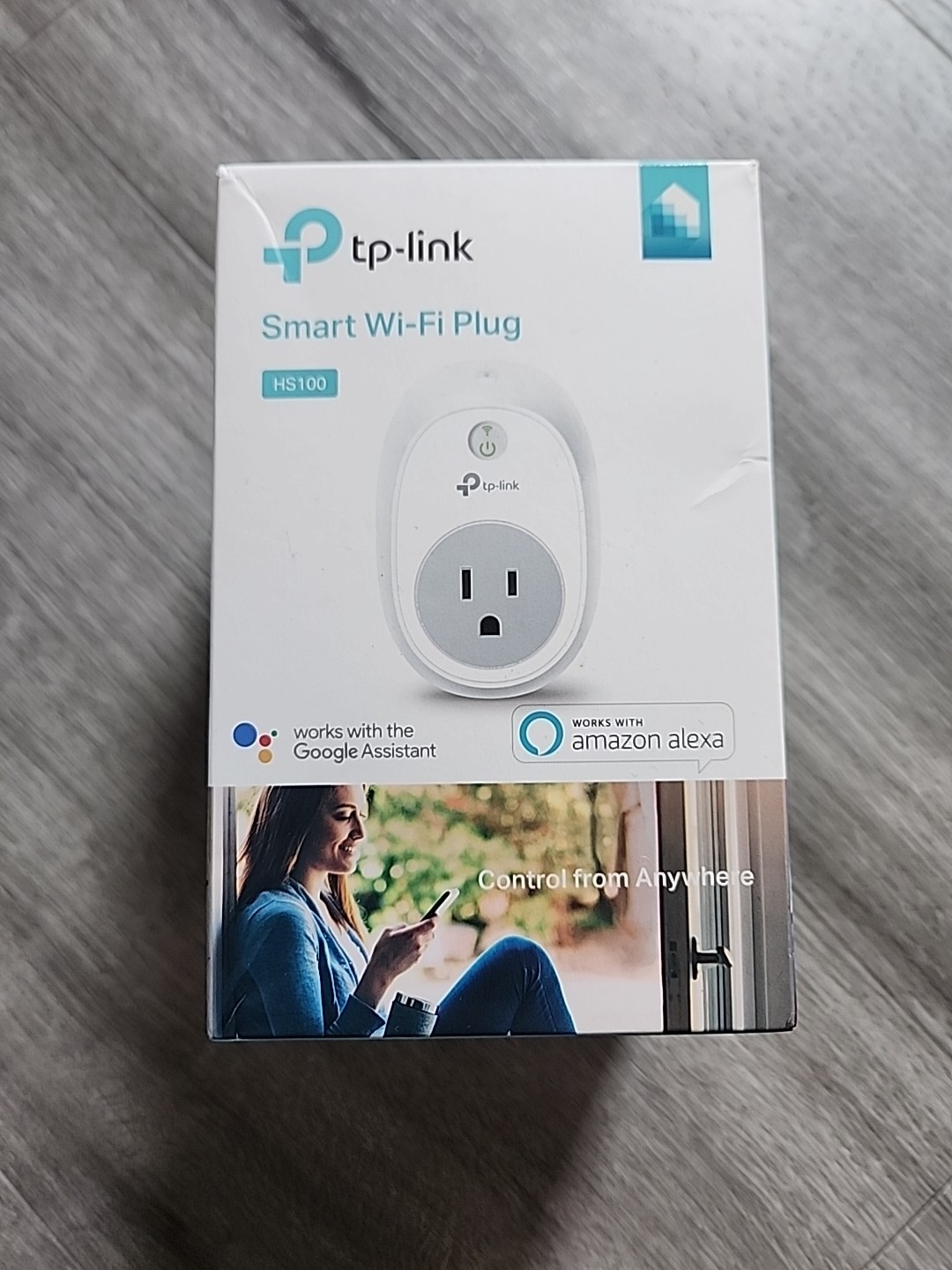 TP-Link - HS100 - Smart WiFi Plug - w/Google Assistant & Amazon Alexa NEW SEALED