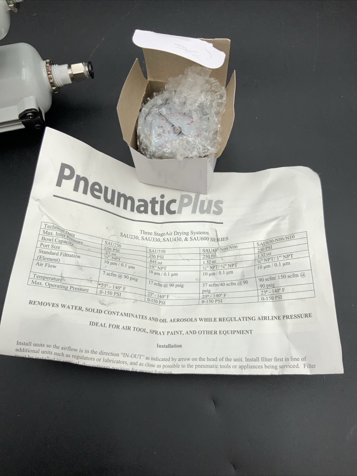 Pneumatic Plus Three Stage Air Drying System