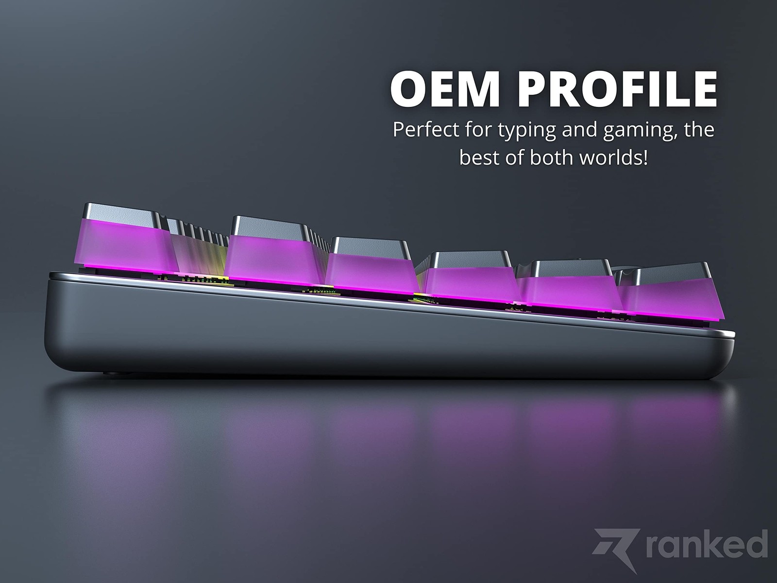 Ranked Pudding v2 PBT Keycaps | 145 Double Shot Translucent ANSI US & ISO Lay...