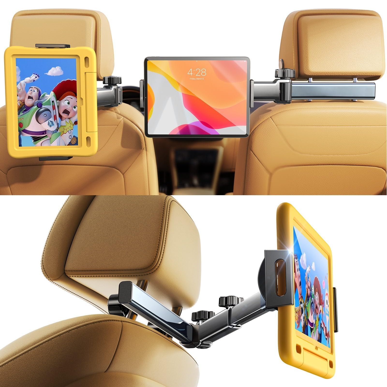LISEN for iPad Holder Car Mount Road Trip Essentials Activities for Kids Car ...