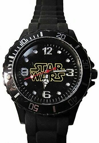 Star Wars Name Series Logo Silicone Black Wrist Watch