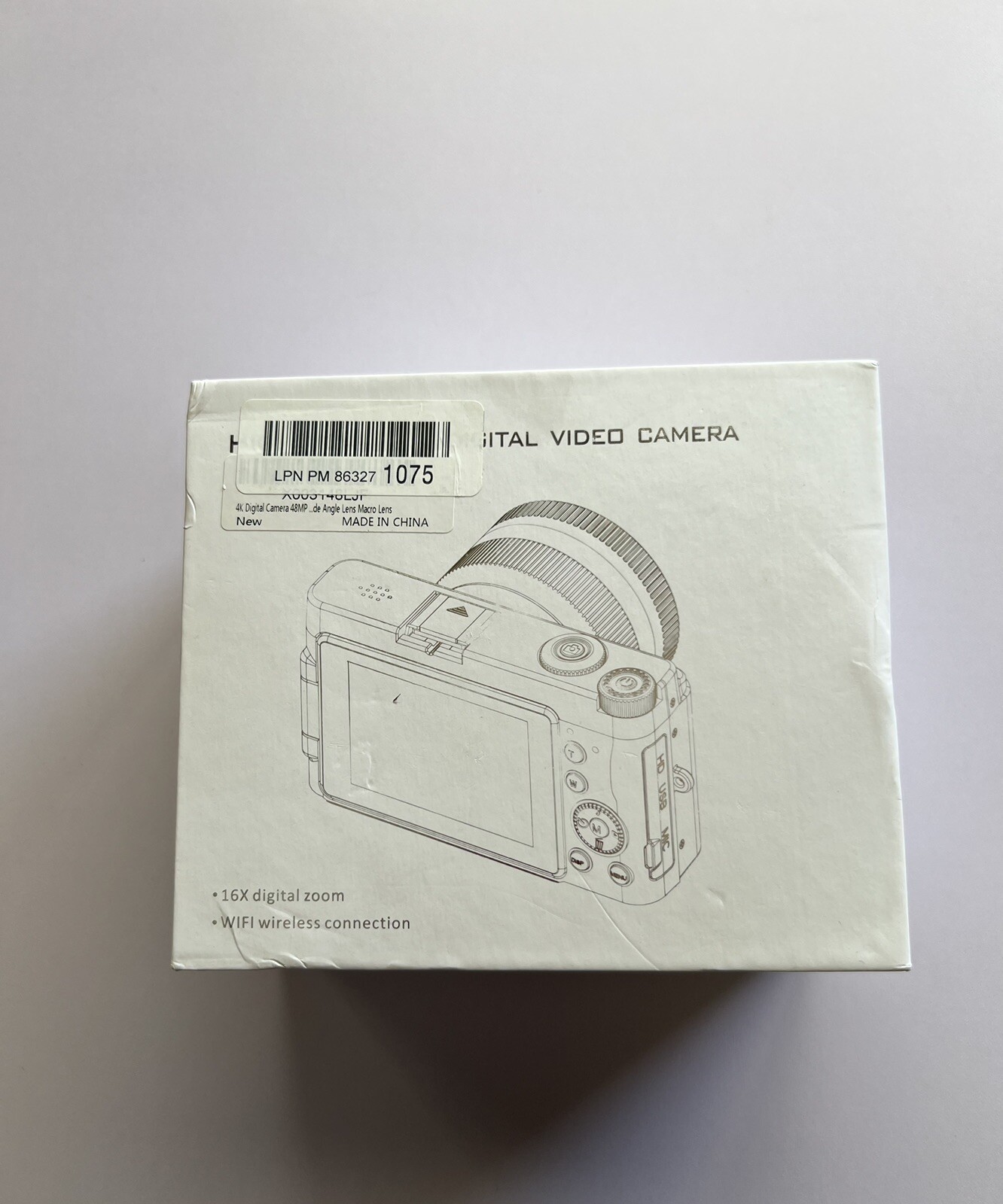 4K Digital Camera 48MP Video Camcorder 16X Vlog Digital Zoom Camera 32GB SD