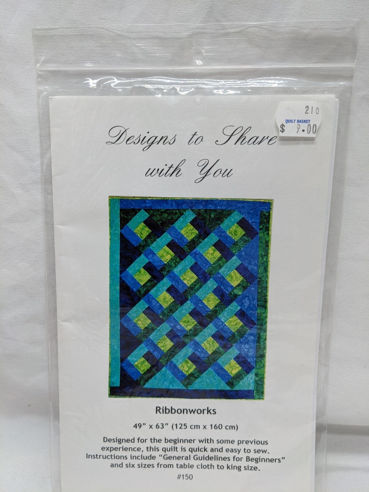 Designs To Share With You Ribbonworks 49" X 63" Quilt Pattern