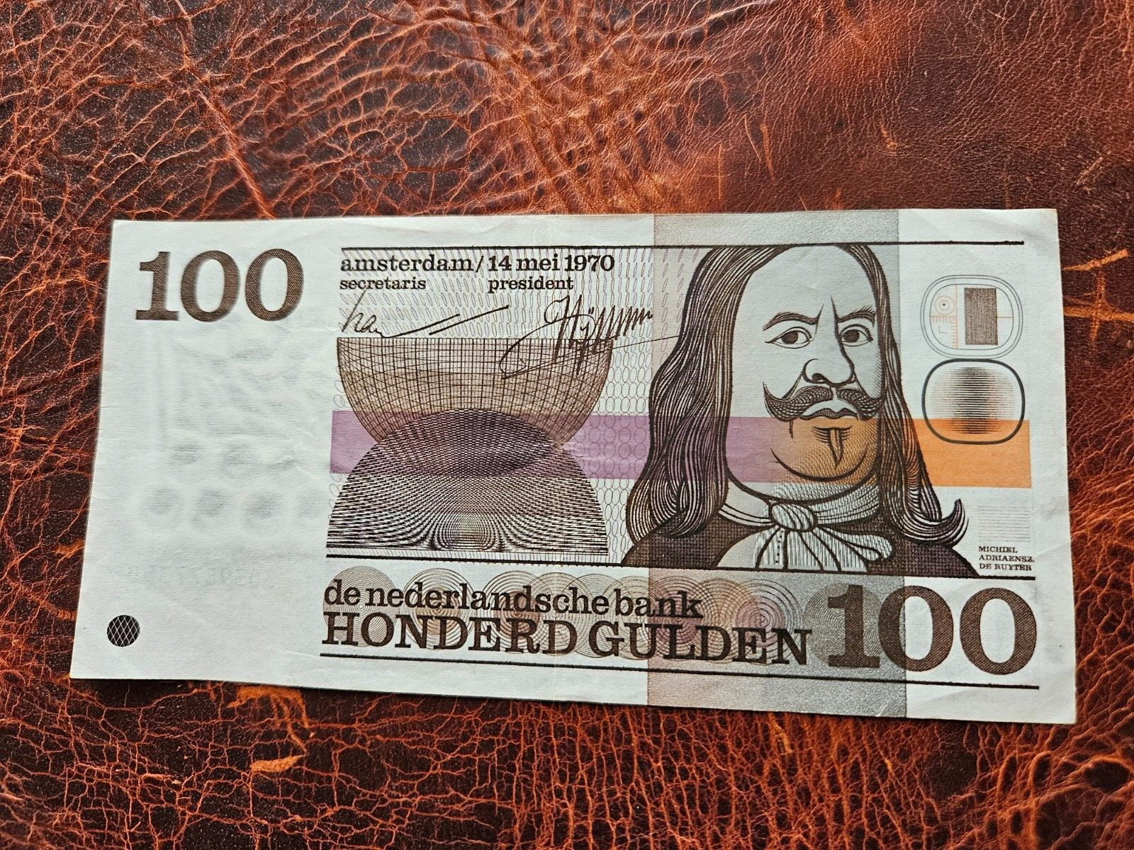 Netherlands 100 gulden 1970 banknote