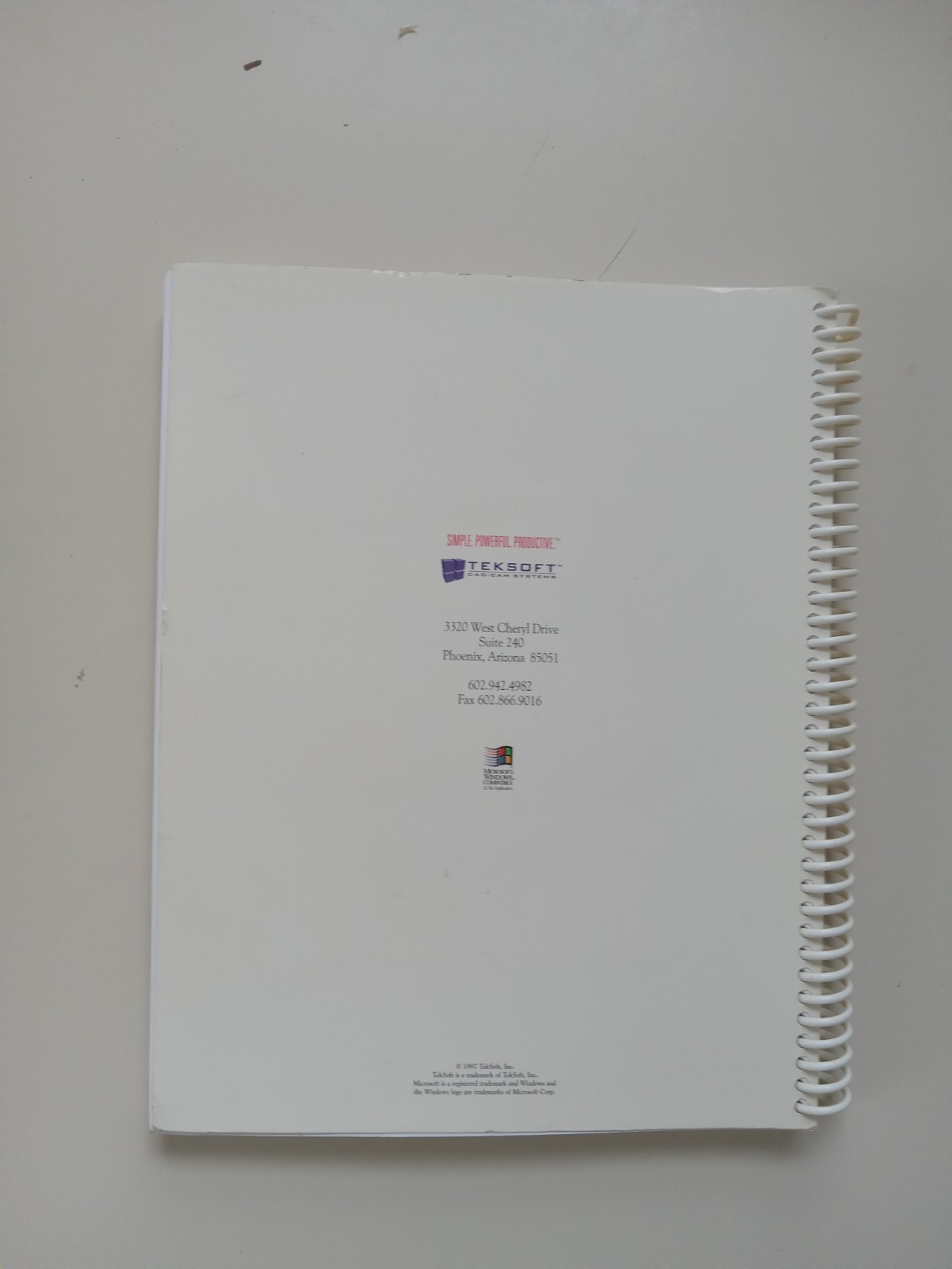Plasma/Laser For Windows User's Guide TekSoft, Inc. 1995 Paperback(Spiral)...