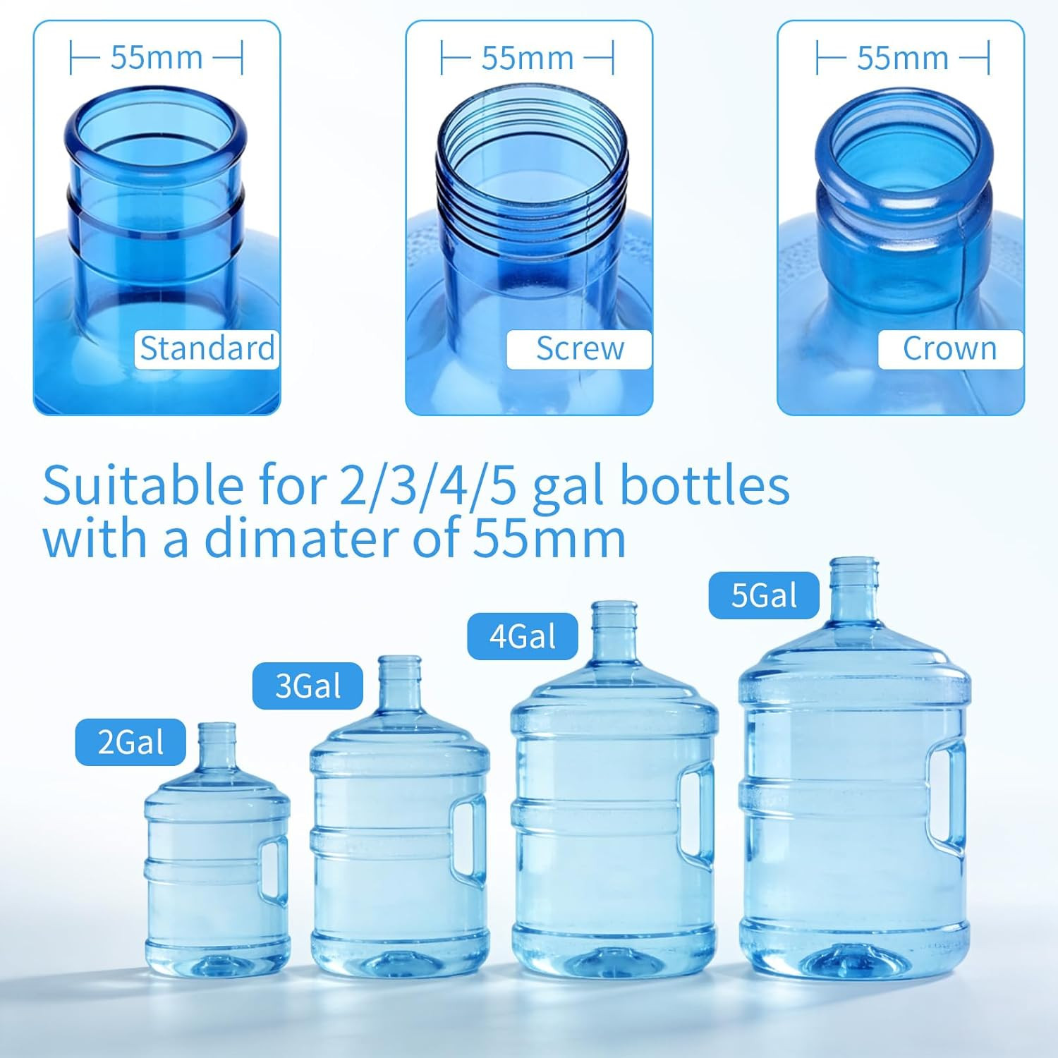 3 PCS Water Jug Cap for 55Mm Water Jug