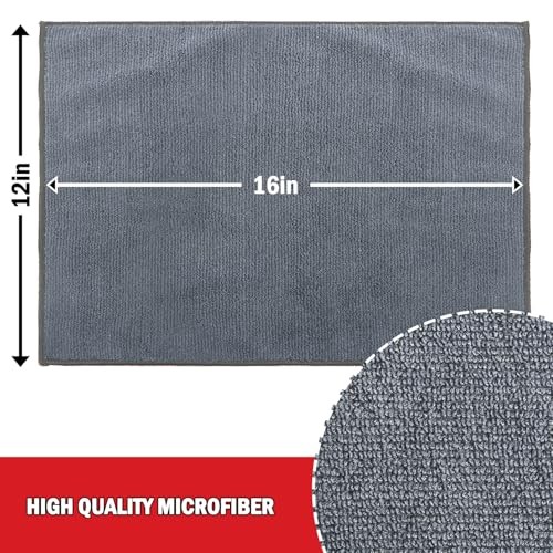 Microfiber Cleaning Cloth Pack, Microfiber Towels 12inx16in 24 Multi-colored