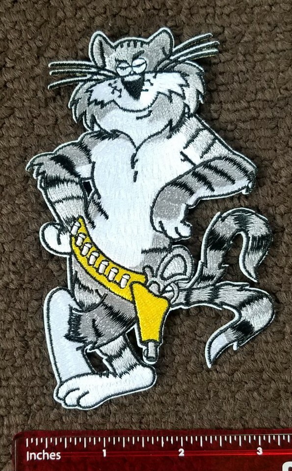 US NAVY VF TOMCAT MILITARY TOP GUN FIGHTER PILOT CAT U.S.N PATCH