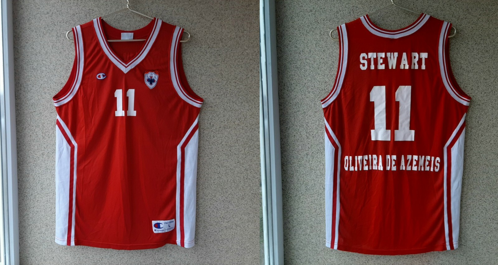 Oliveira De Azemeis Basketball Jersey Champion Portugal Basketball Vintage Red