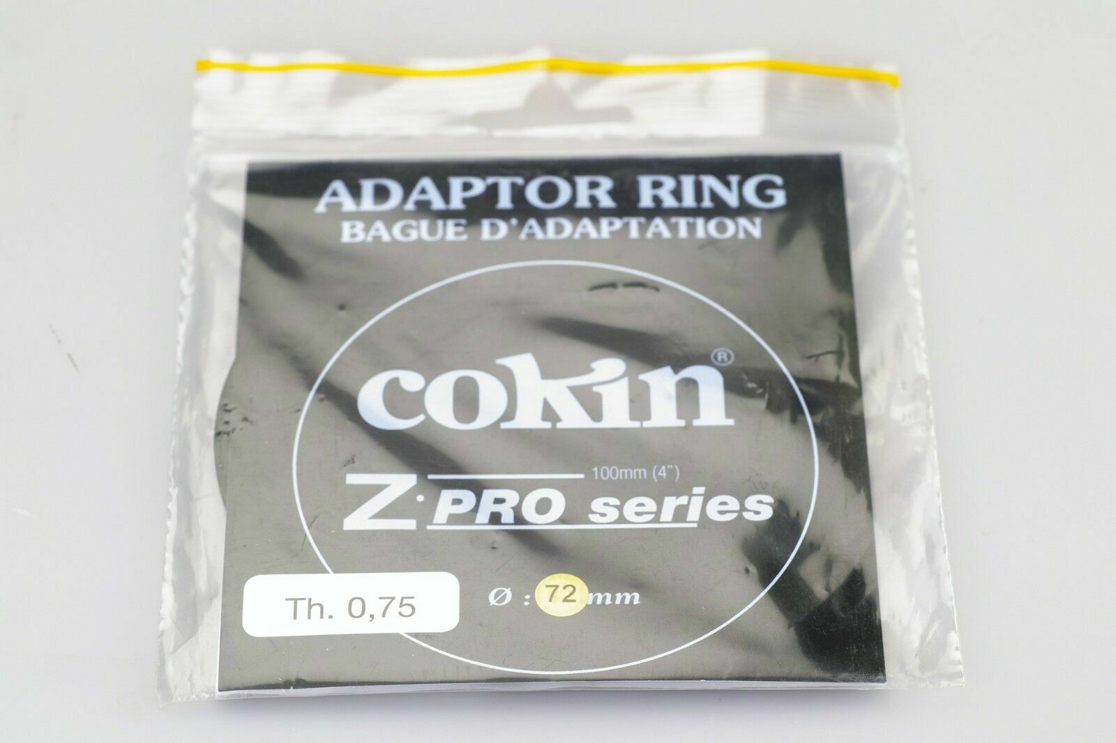 NEW Cokin 72mm Z-Pro Adapter Ring (0.75mm Pitch Thread)